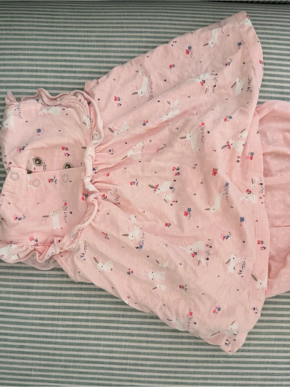 Angel Dear Light Pink Bunny Dress with Bloomers - 6M